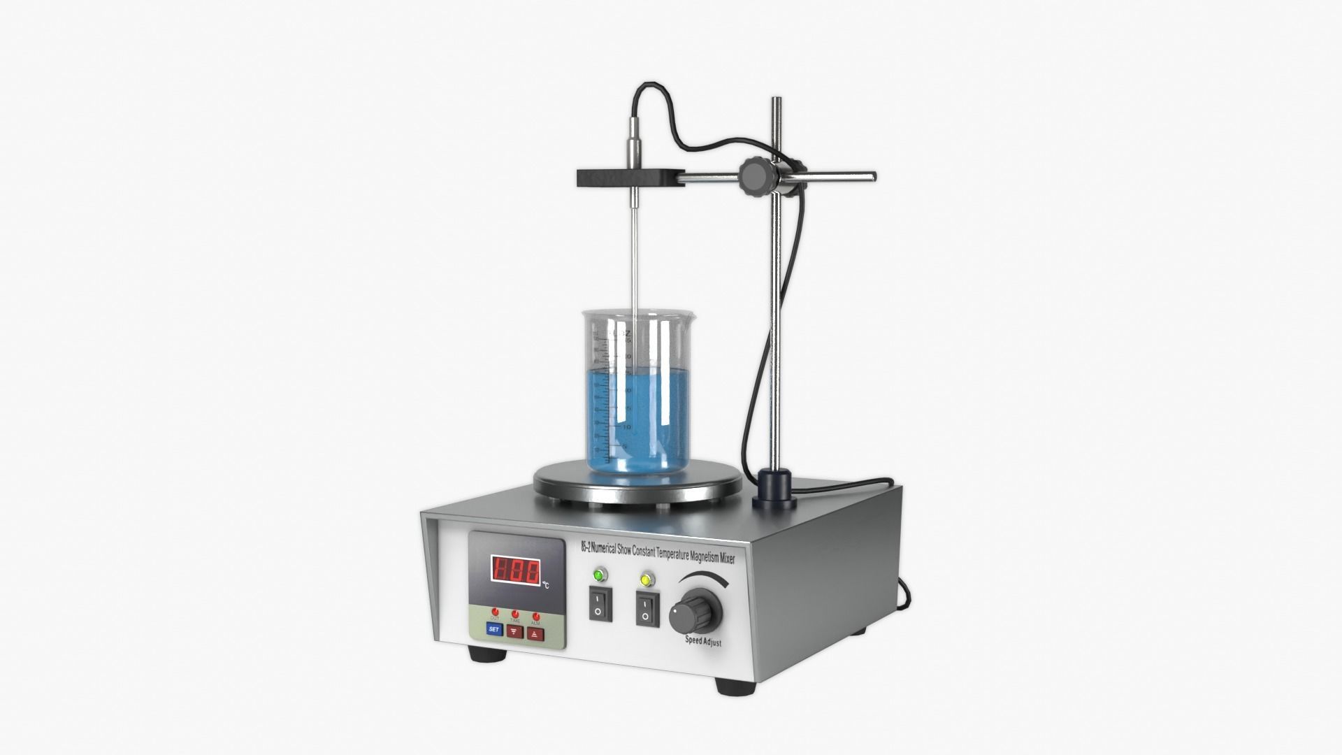 Magnetic Heating Stirrer Low-poly 3D model_1