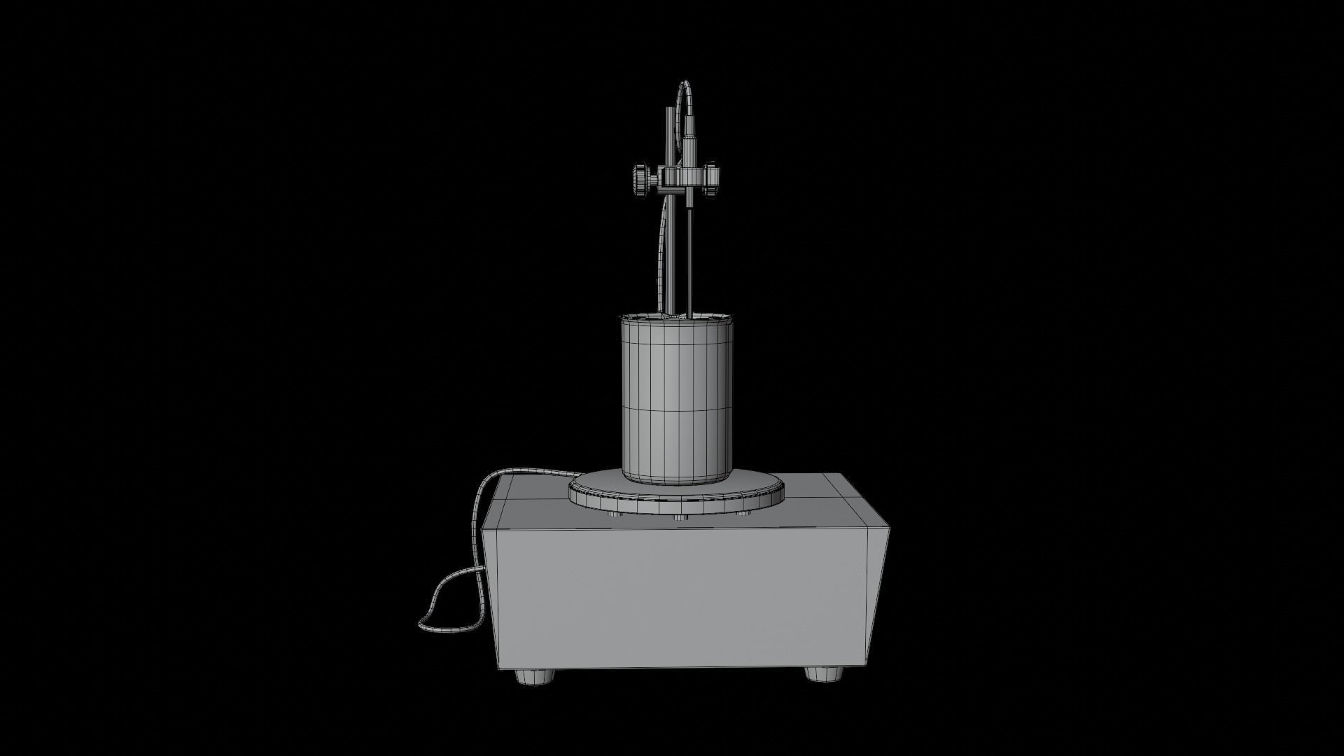 Magnetic Heating Stirrer Low-poly 3D model_17
