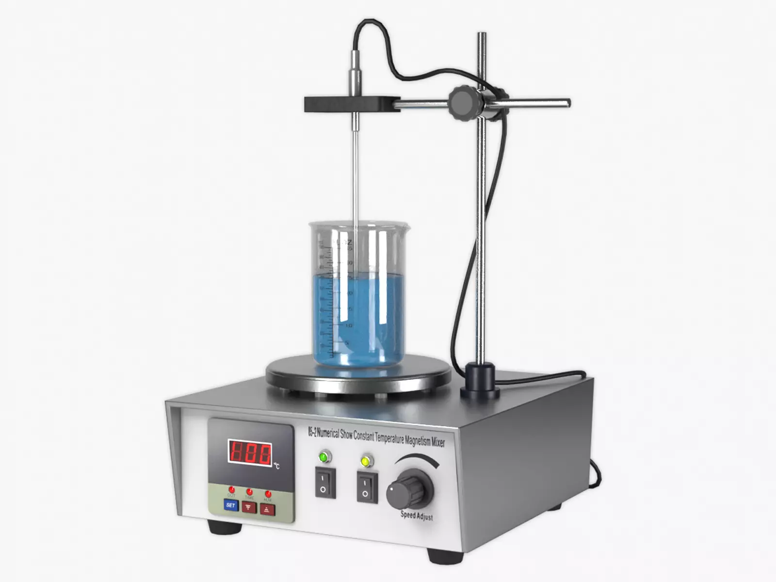 Magnetic Heating Stirrer Low-poly 3D model_0