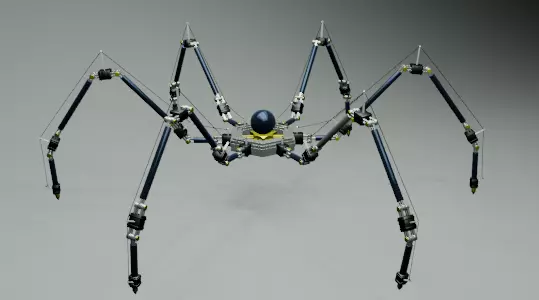 spider bot 3D model_0