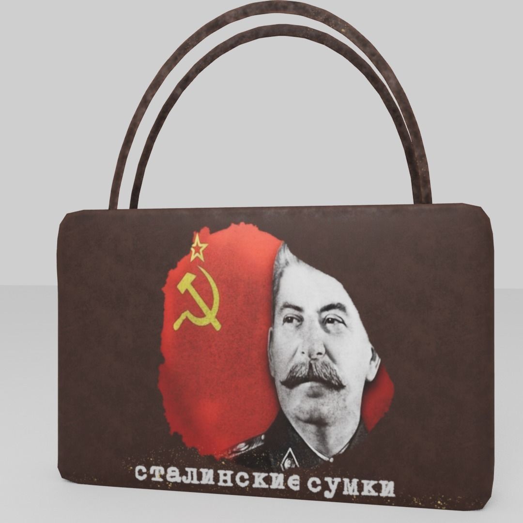 Joseph Stalin hand bag 3D model_4