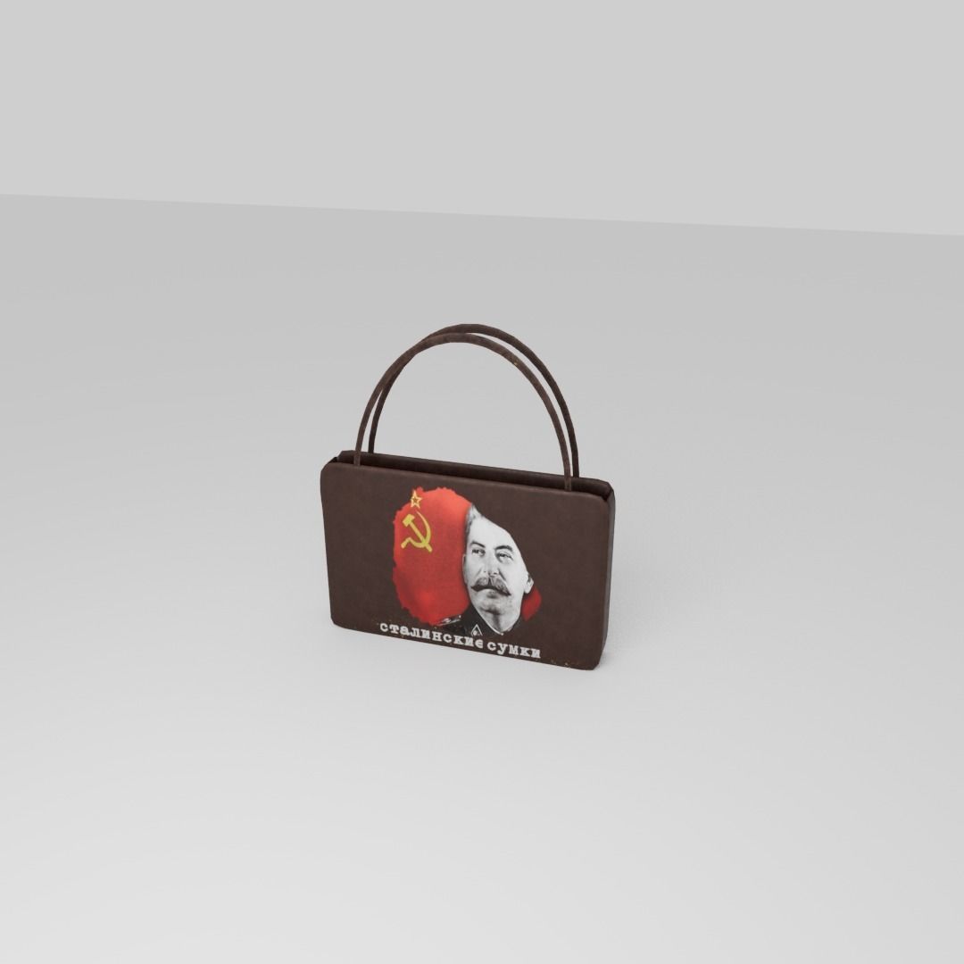 Joseph Stalin hand bag 3D model_1