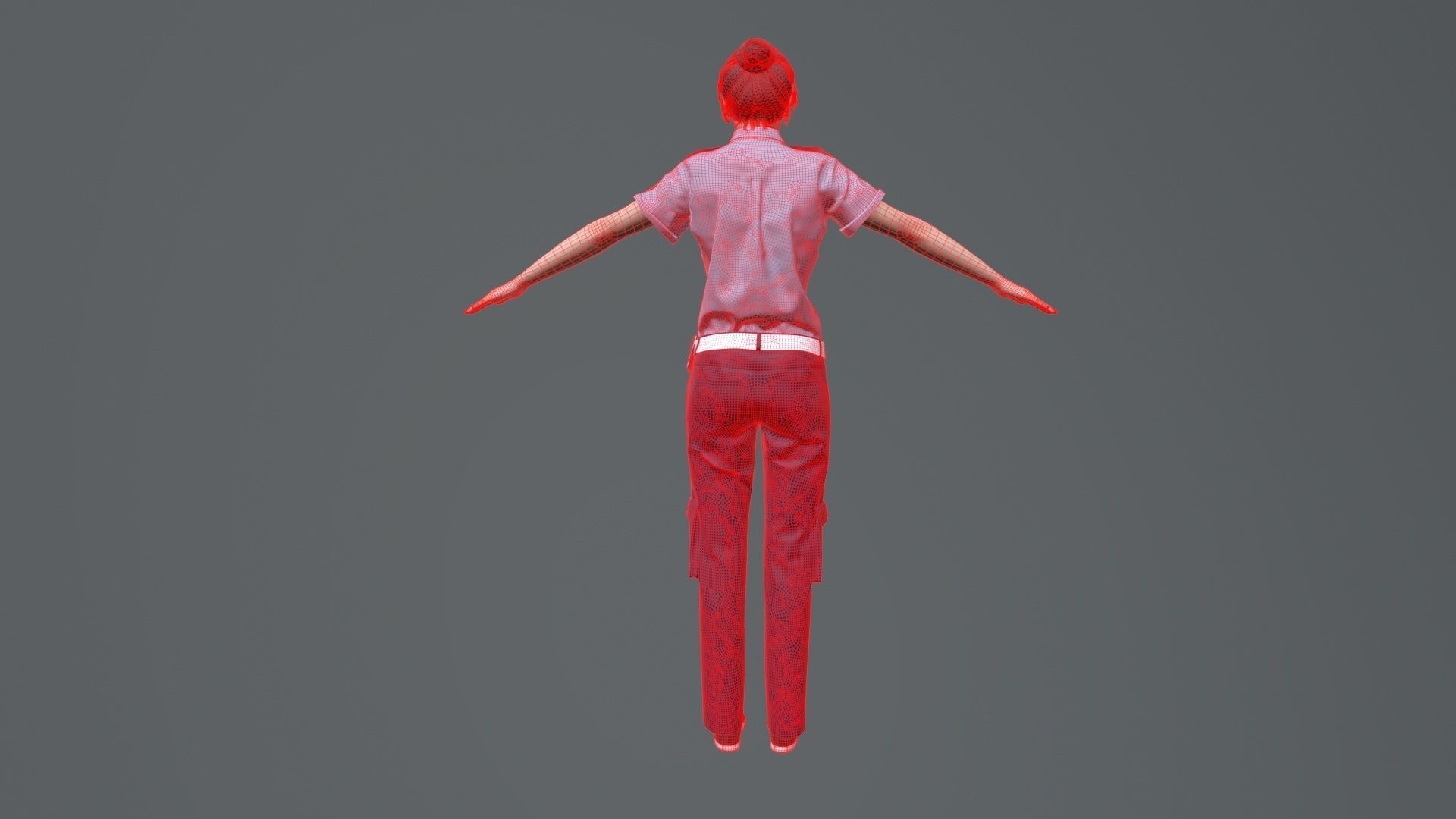 public security  Low-poly 3D model_7