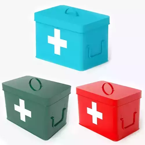 First Aid Kits Collection 3D model