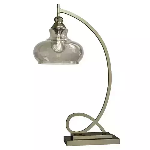 StyleCraft Brushed Steel Table Lamp