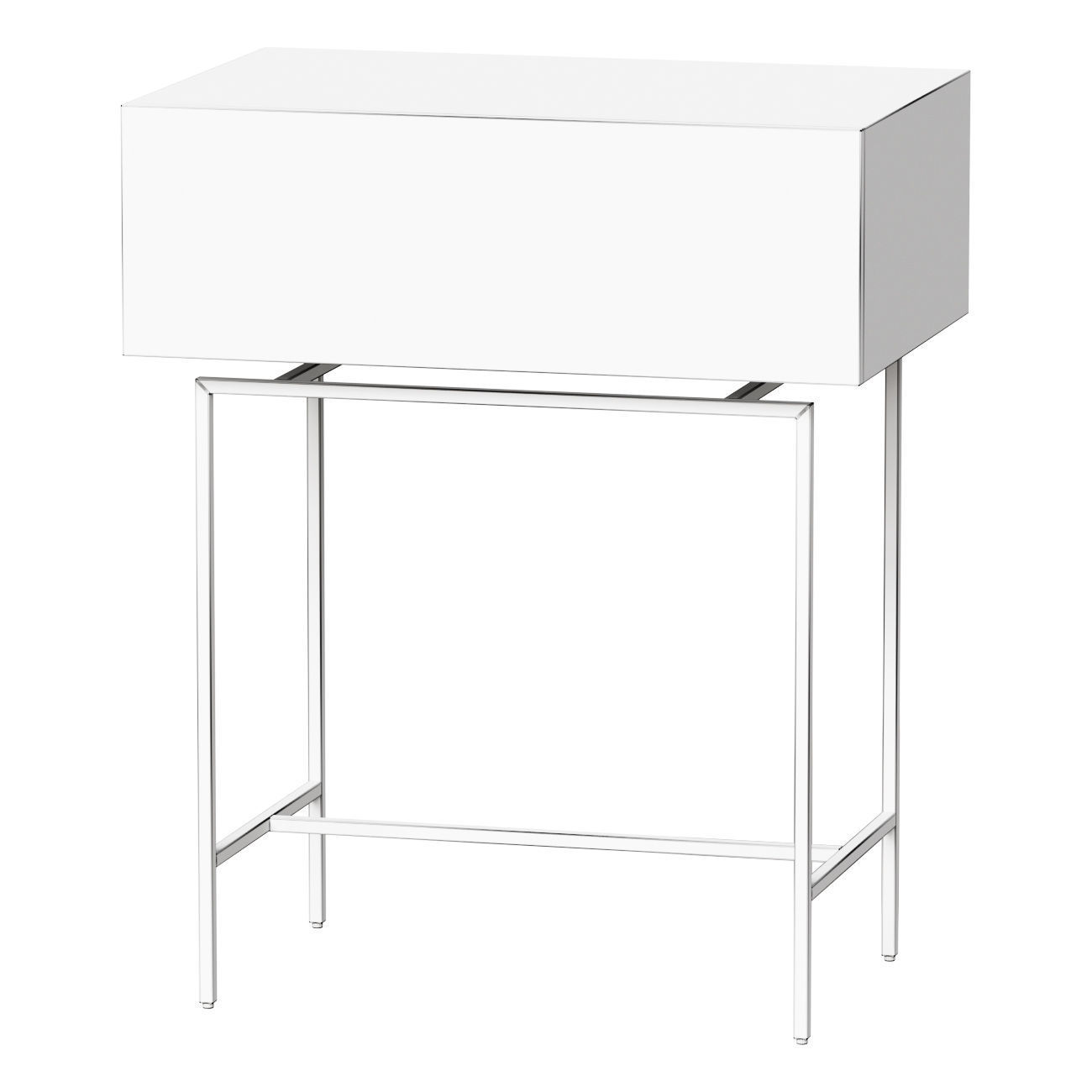 Oreko walnut cabinet 3D model_1