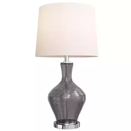 StyleCraft Amber Gray Table Lamp