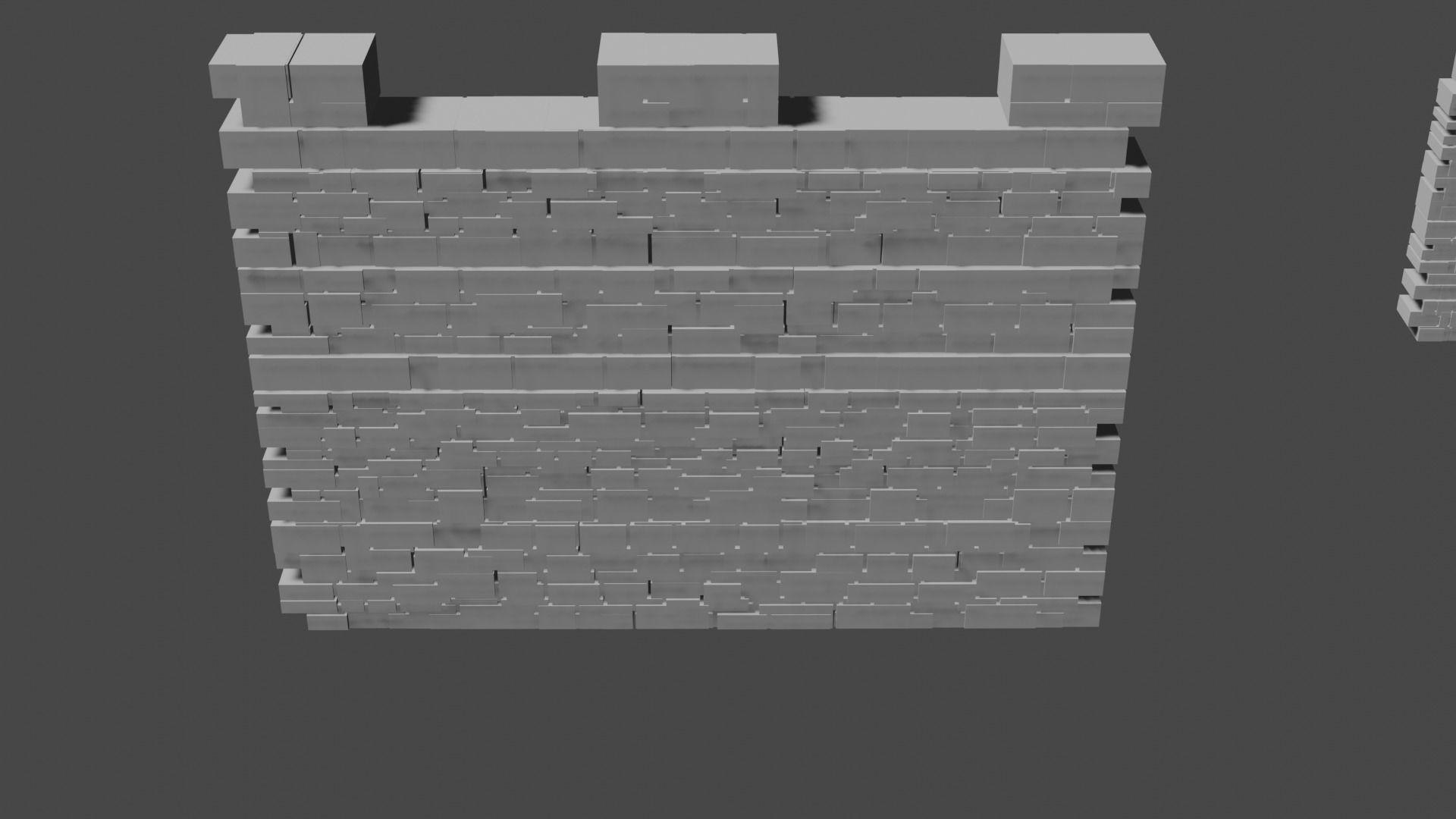 Castle wool 3D model Low-poly 3D model_1