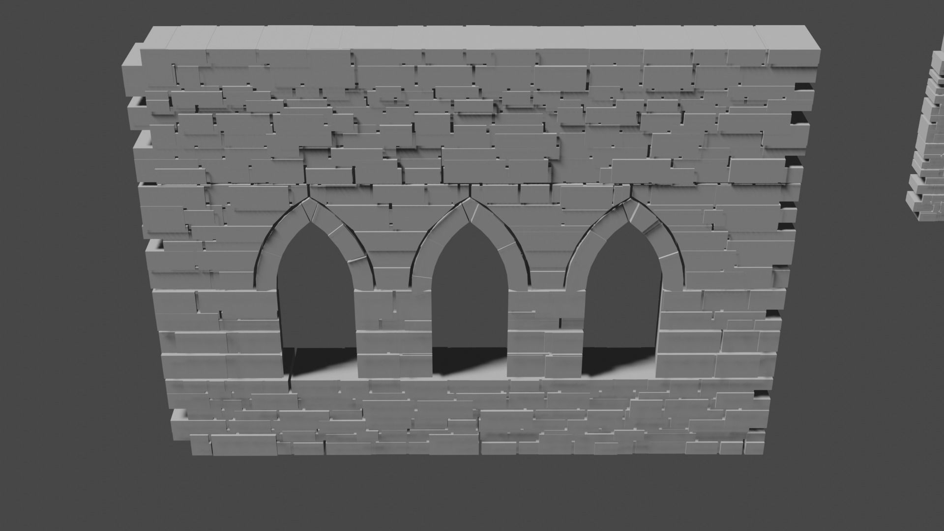 Castle wool 3D model Low-poly 3D model_2