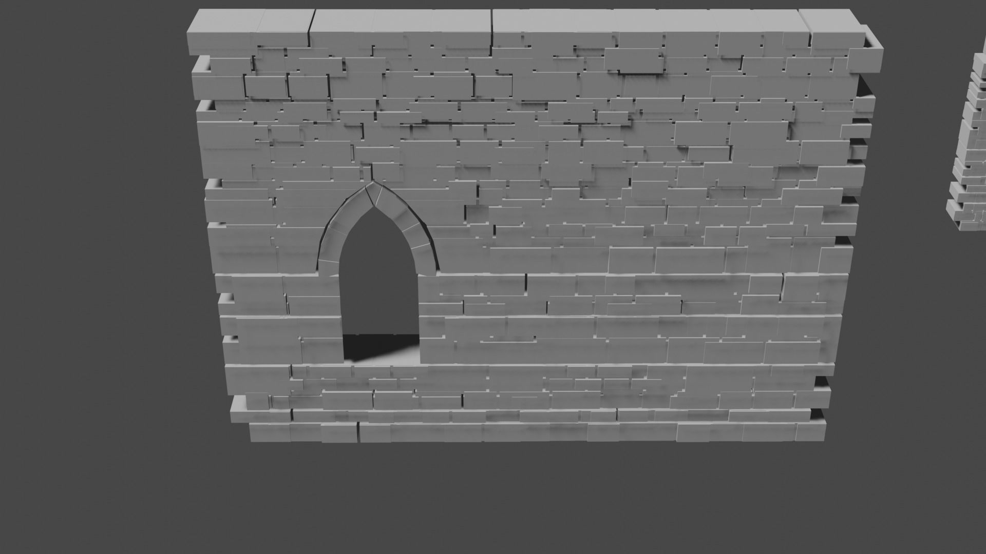 Castle wool 3D model Low-poly 3D model_4