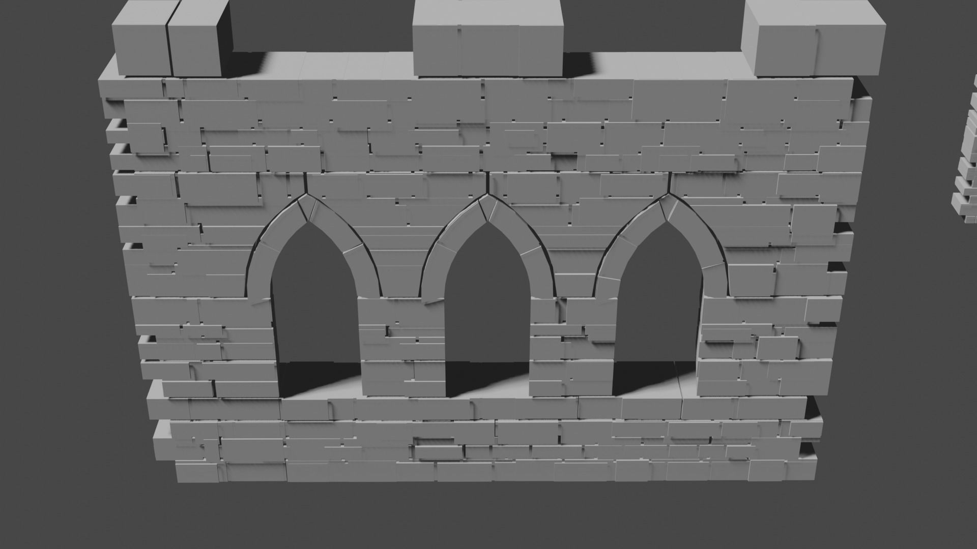 Castle wool 3D model Low-poly 3D model_5