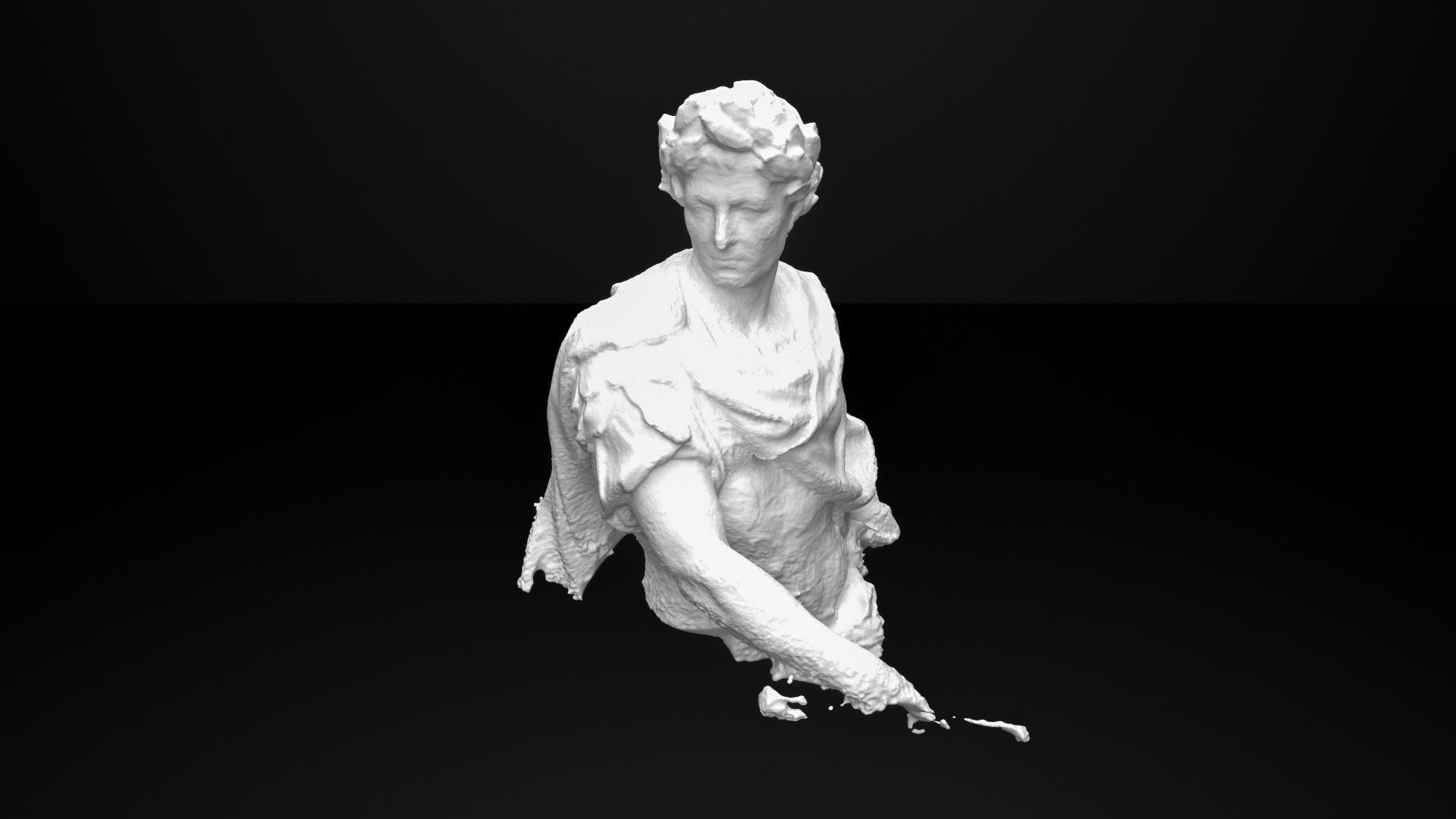 Caius Julius Caesar bust 3D model_5