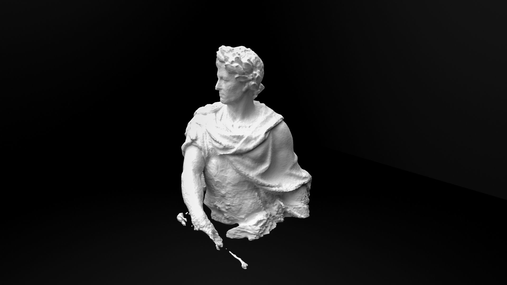 Caius Julius Caesar bust 3D model_6