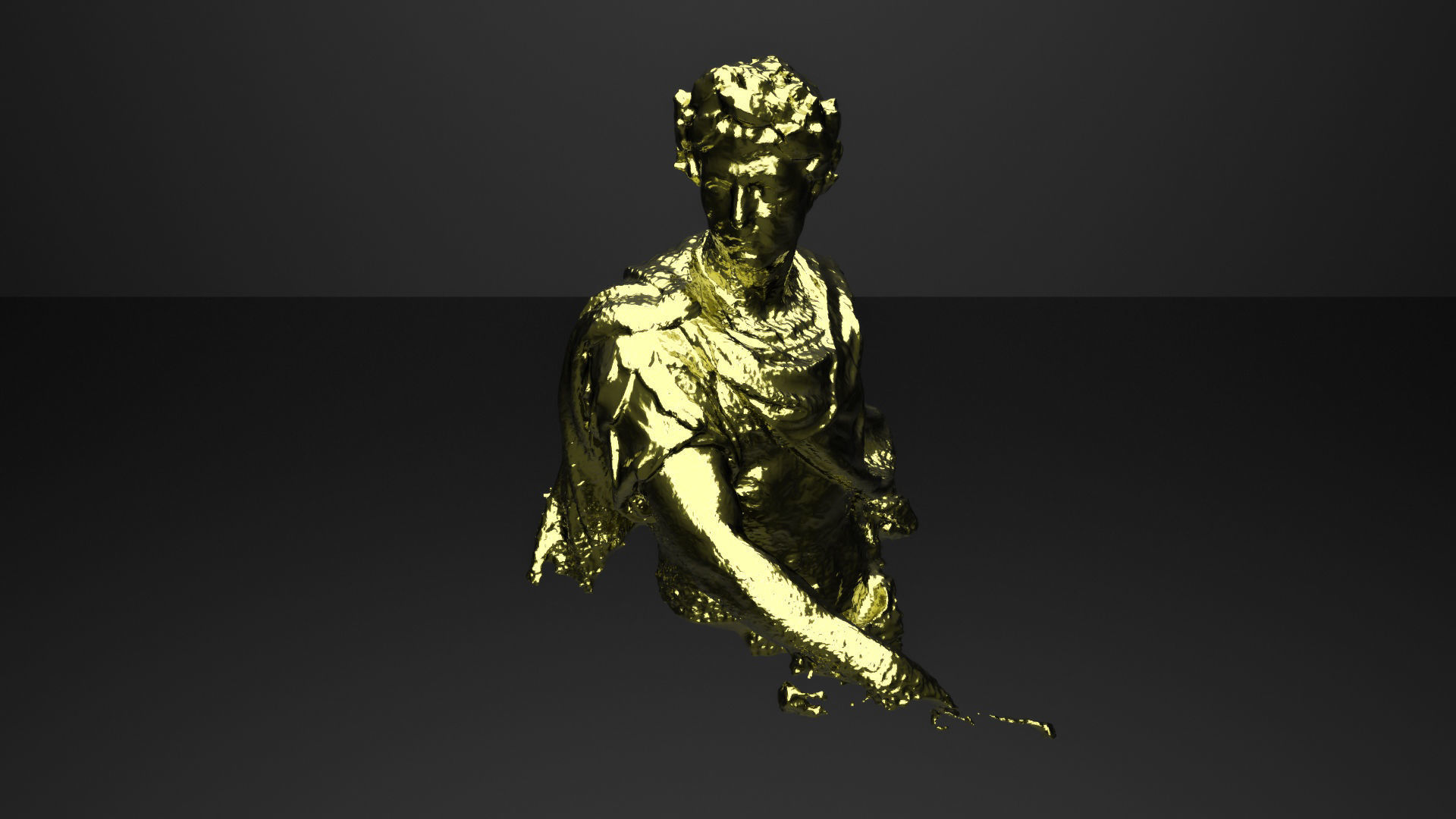 Caius Julius Caesar bust 3D model_2