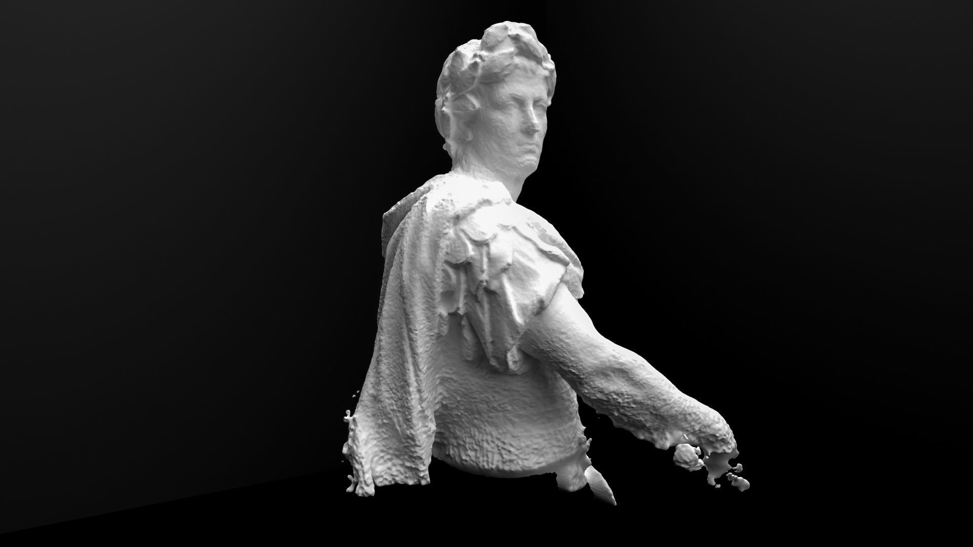 Caius Julius Caesar bust 3D model_8