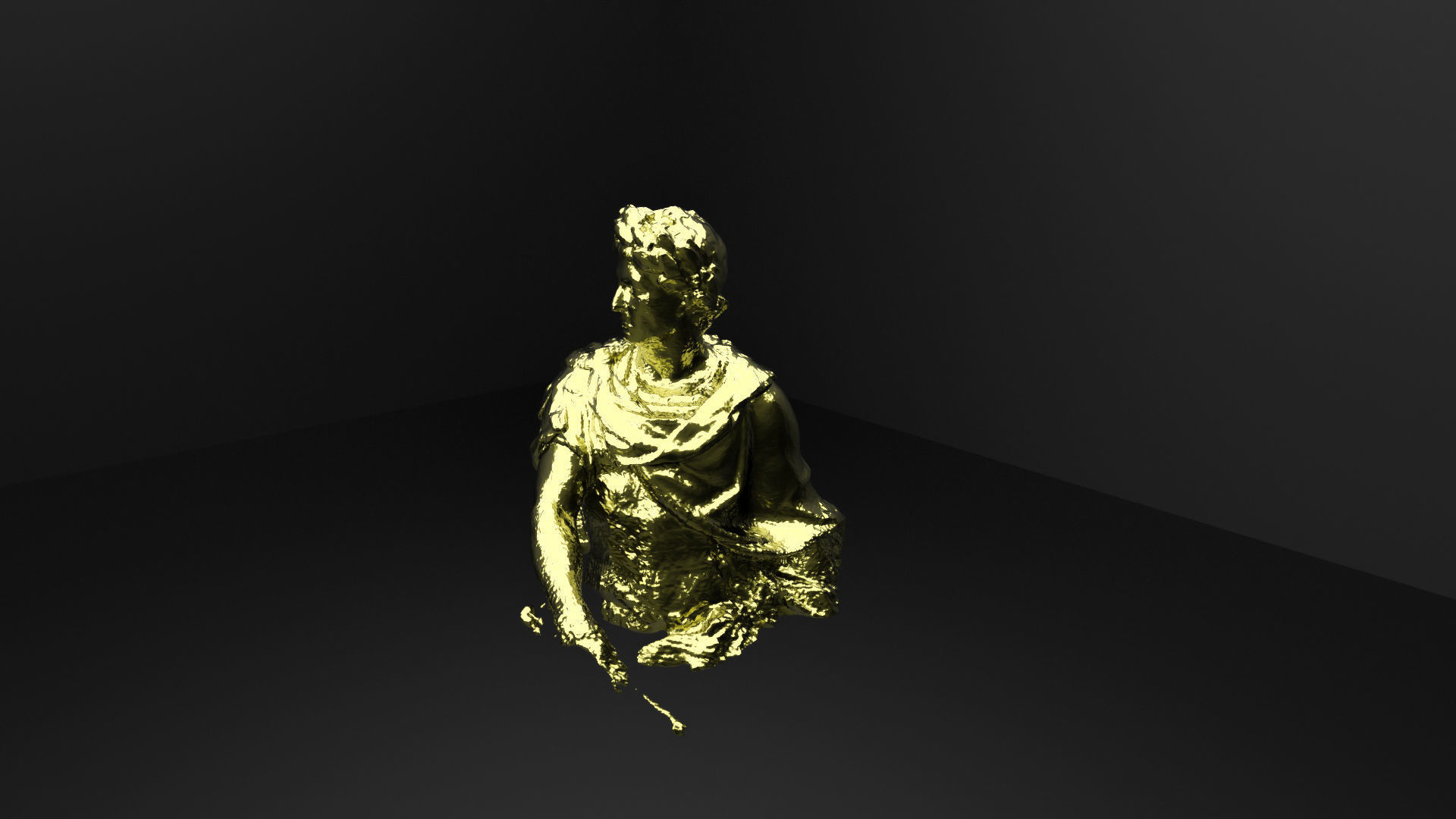 Caius Julius Caesar bust 3D model_3