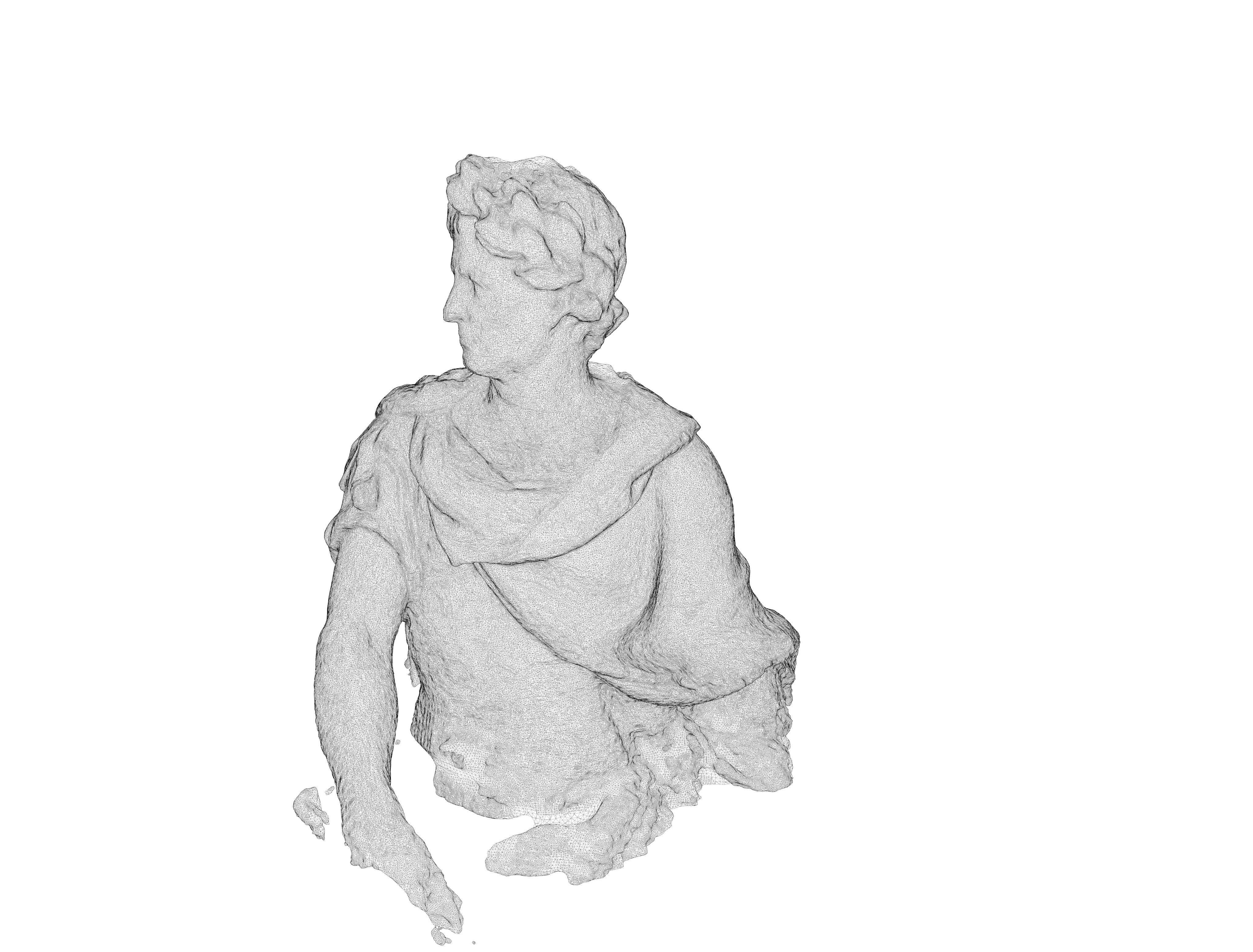 Caius Julius Caesar bust 3D model_10