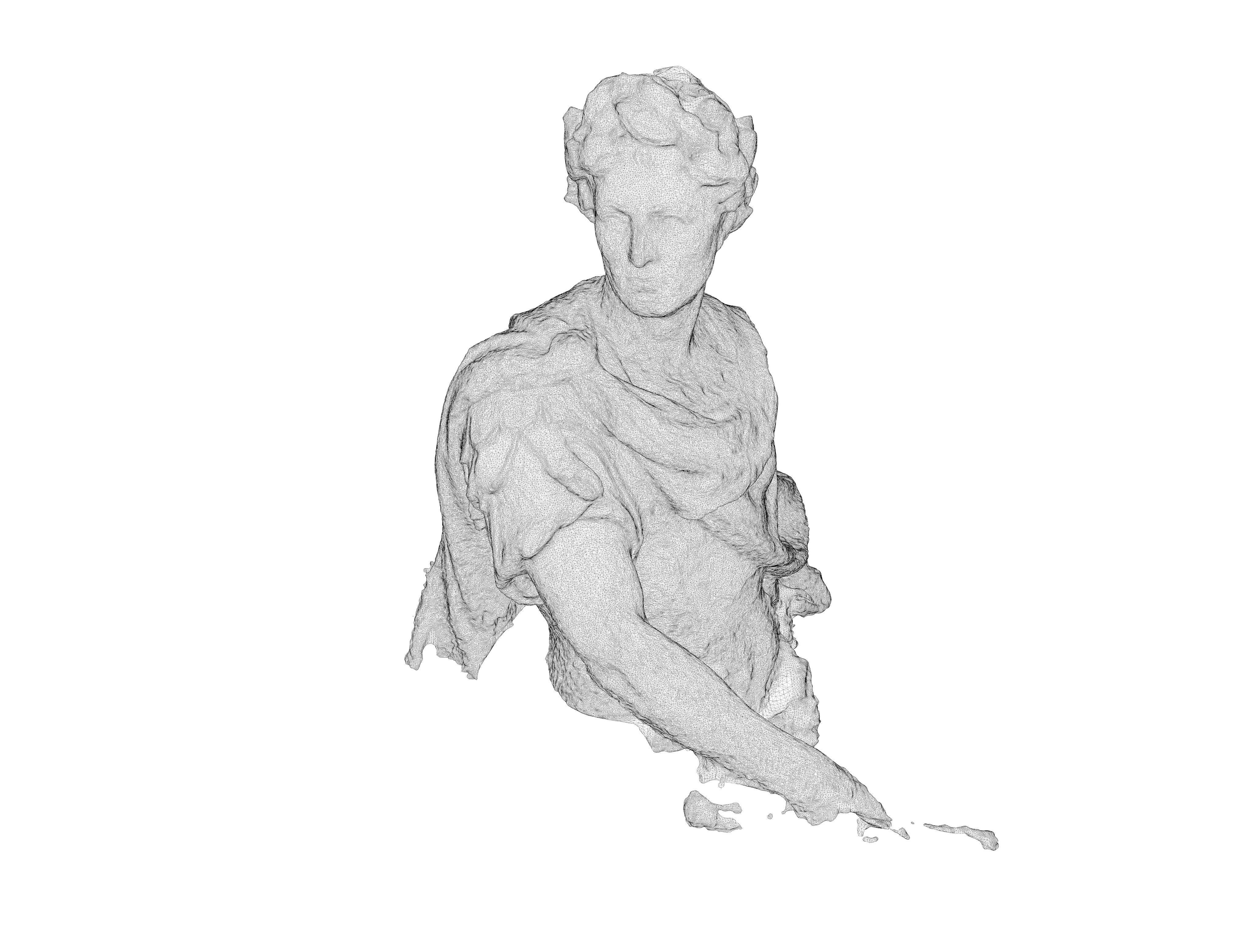 Caius Julius Caesar bust 3D model_9