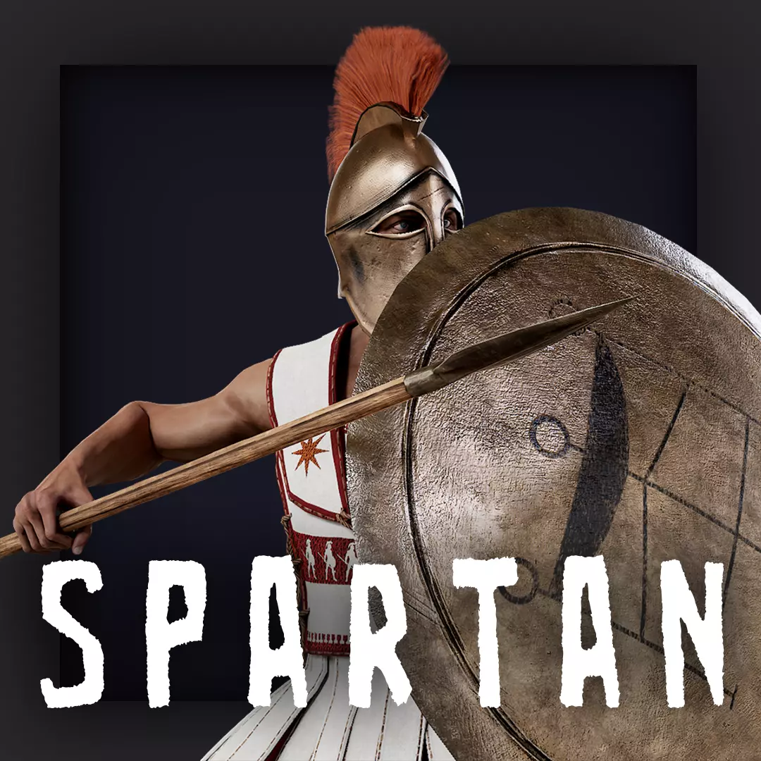 Spartan Hoplite Low-poly 3D model_0
