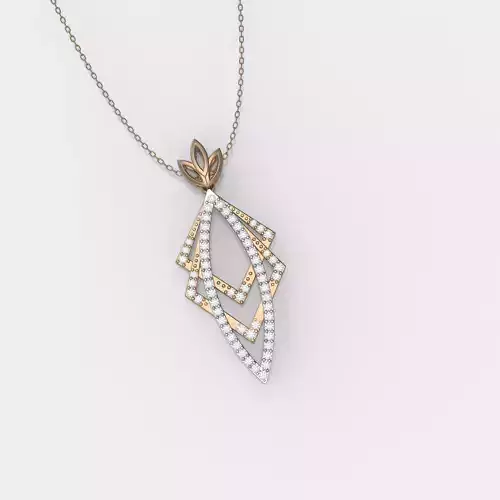 Minimal Lotus necklace