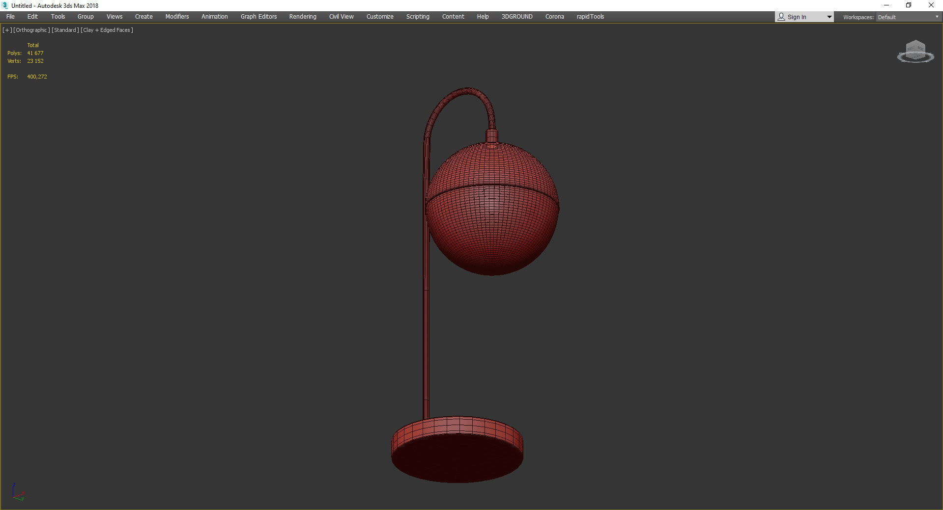 Nori Desk Lamp Low-poly 3D model_3