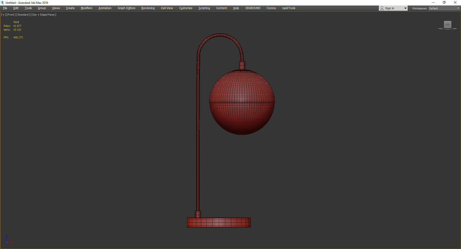 Nori Desk Lamp Low-poly 3D model_2