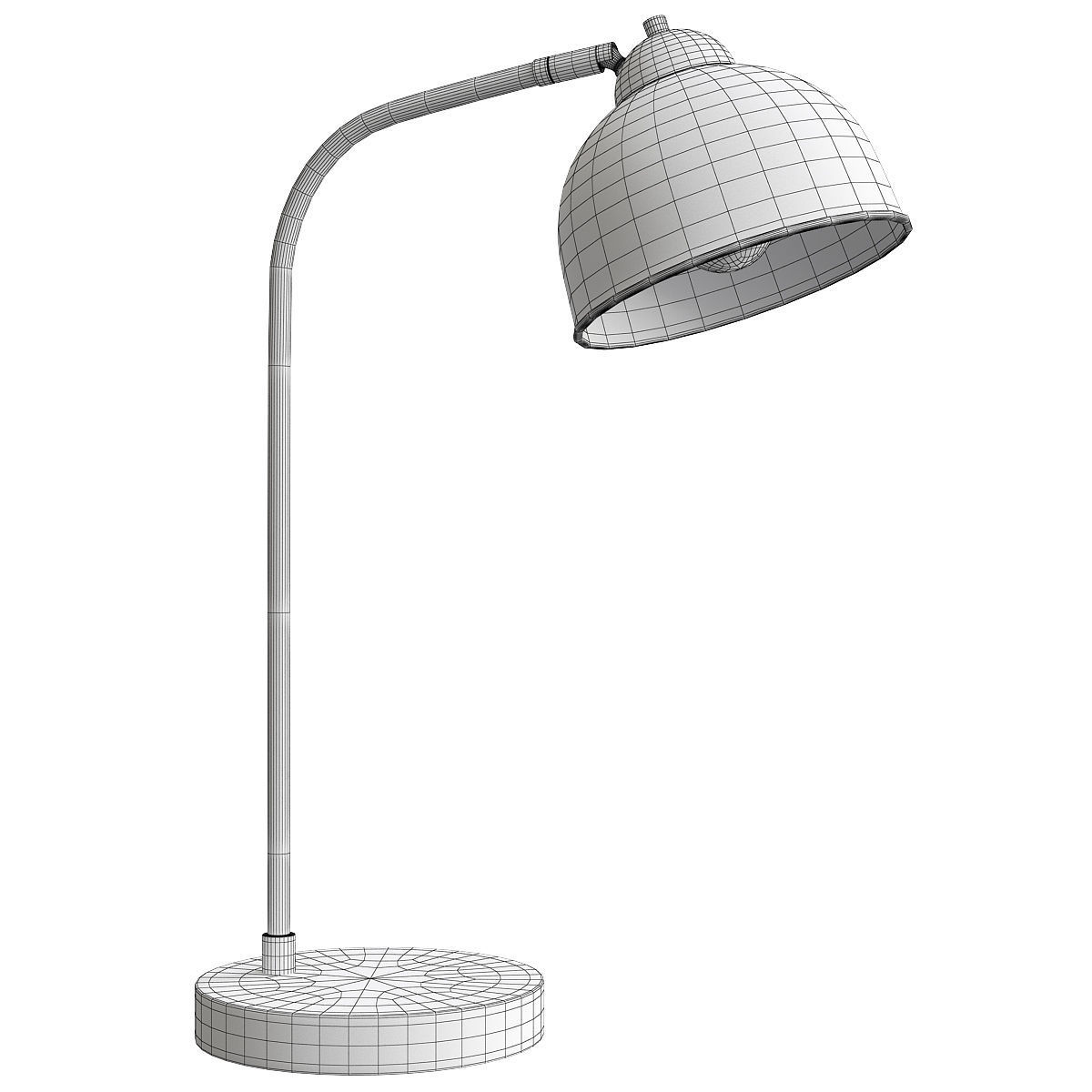 Shaner Table Lamp Low-poly 3D model_1