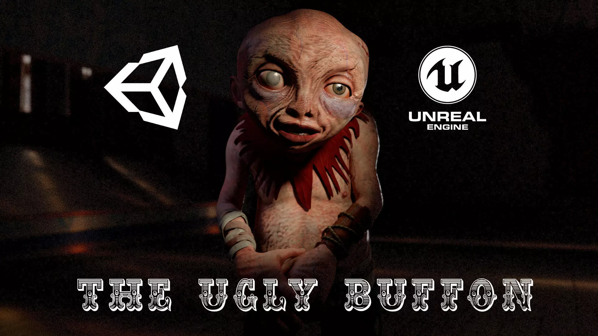 The Ugly Buffoon game character for Horror and Fantasy games Low-poly 3D model