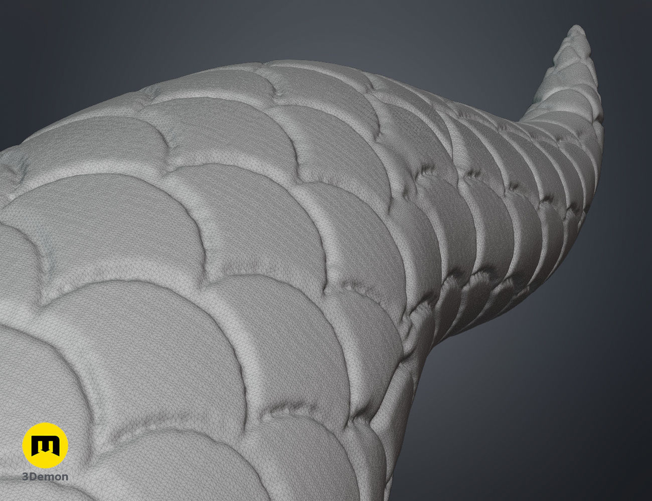 Dragon Scale Horns 3D print model_14