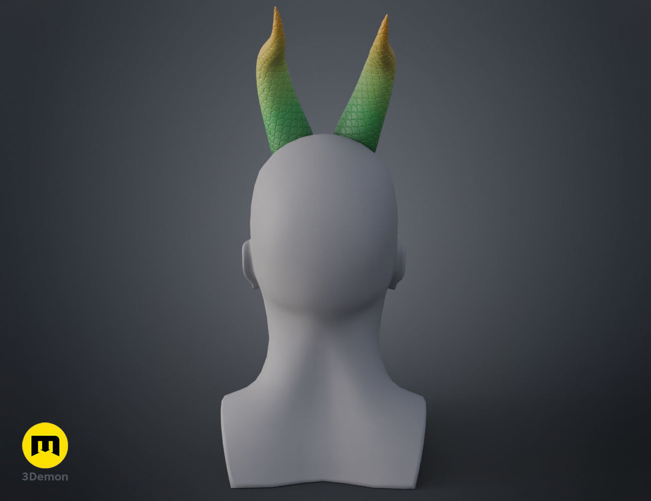 Dragon Scale Horns 3D print model_2