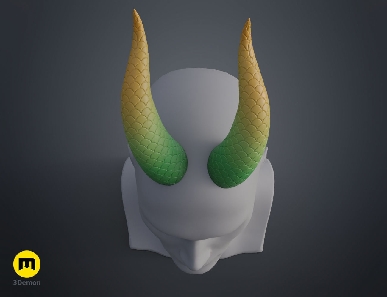 Dragon Scale Horns 3D print model_12