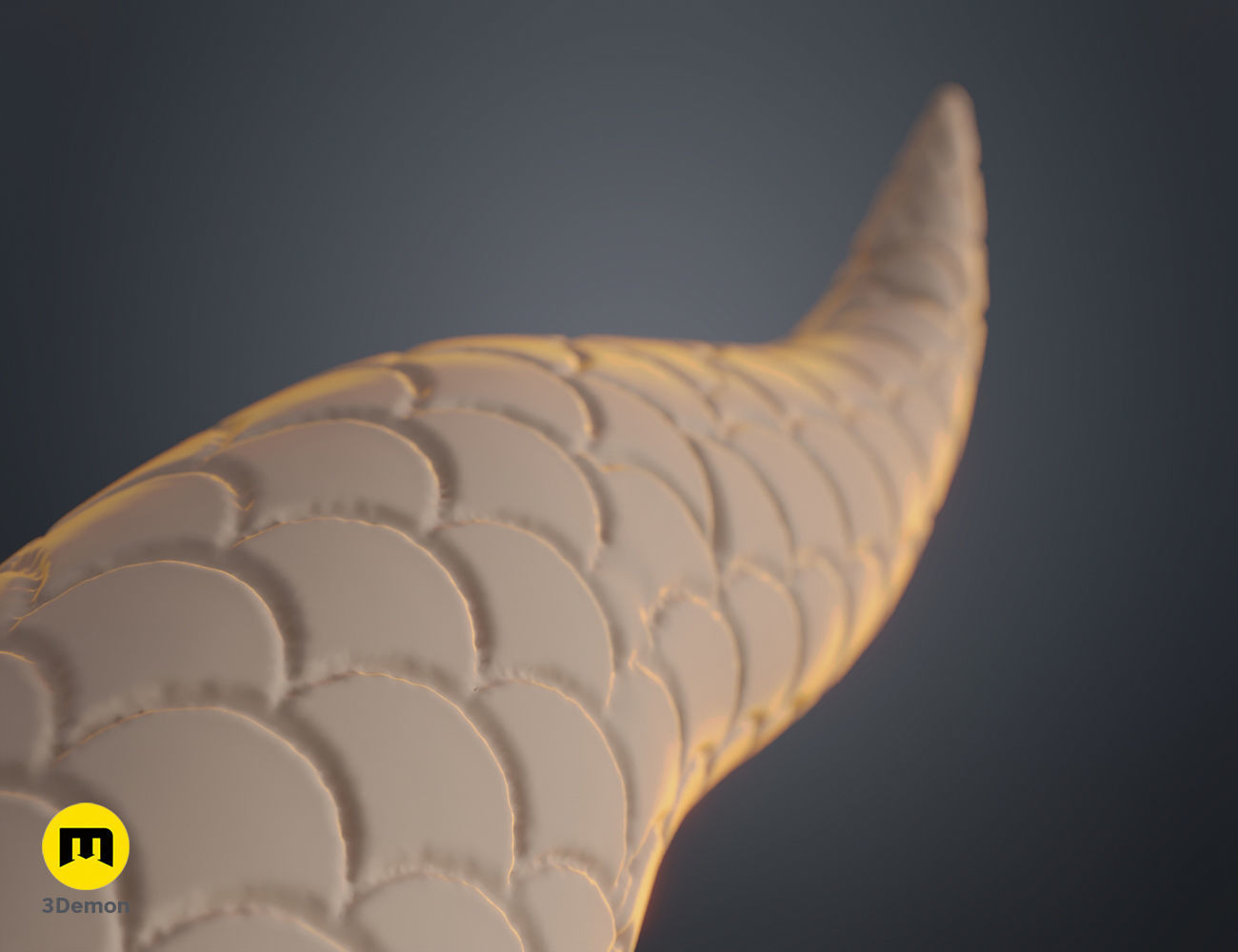 Dragon Scale Horns 3D print model_6