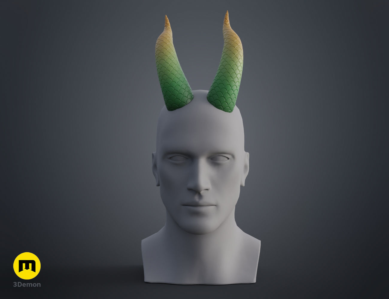 Dragon Scale Horns 3D print model_11
