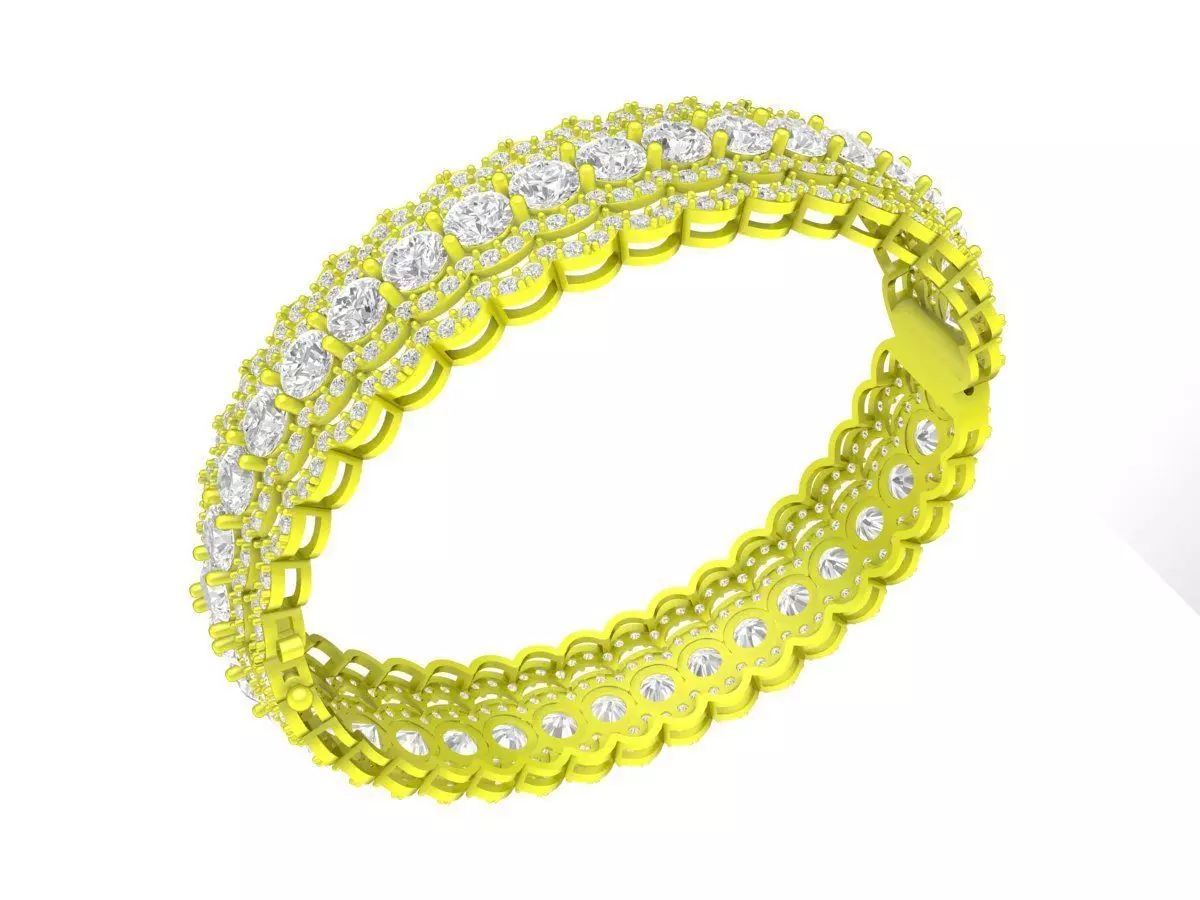 Luxury Diamond Eternity Band Ring 3D Jewelry Model 7305 3D print model
