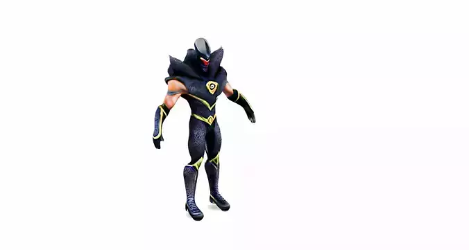 Dark Guardian The Mysterious Vigilante in 3D