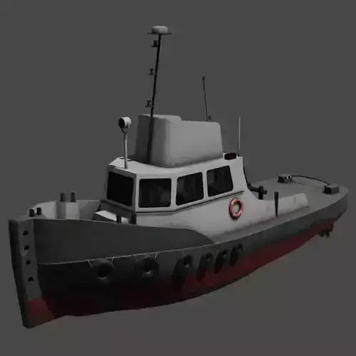 River tugboat 3D model