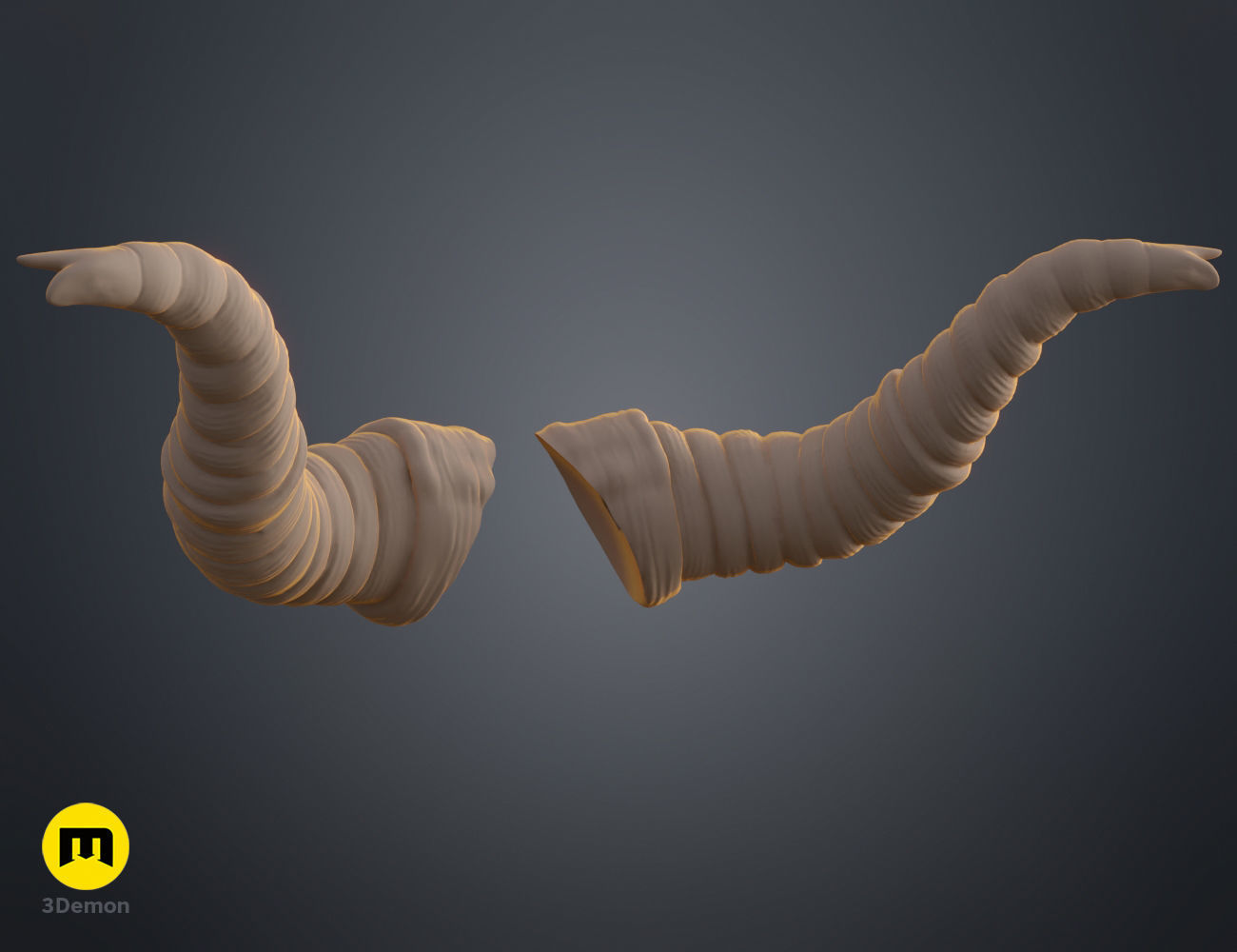 Beelzeboss Horns - Tenacious D 3D print model_13