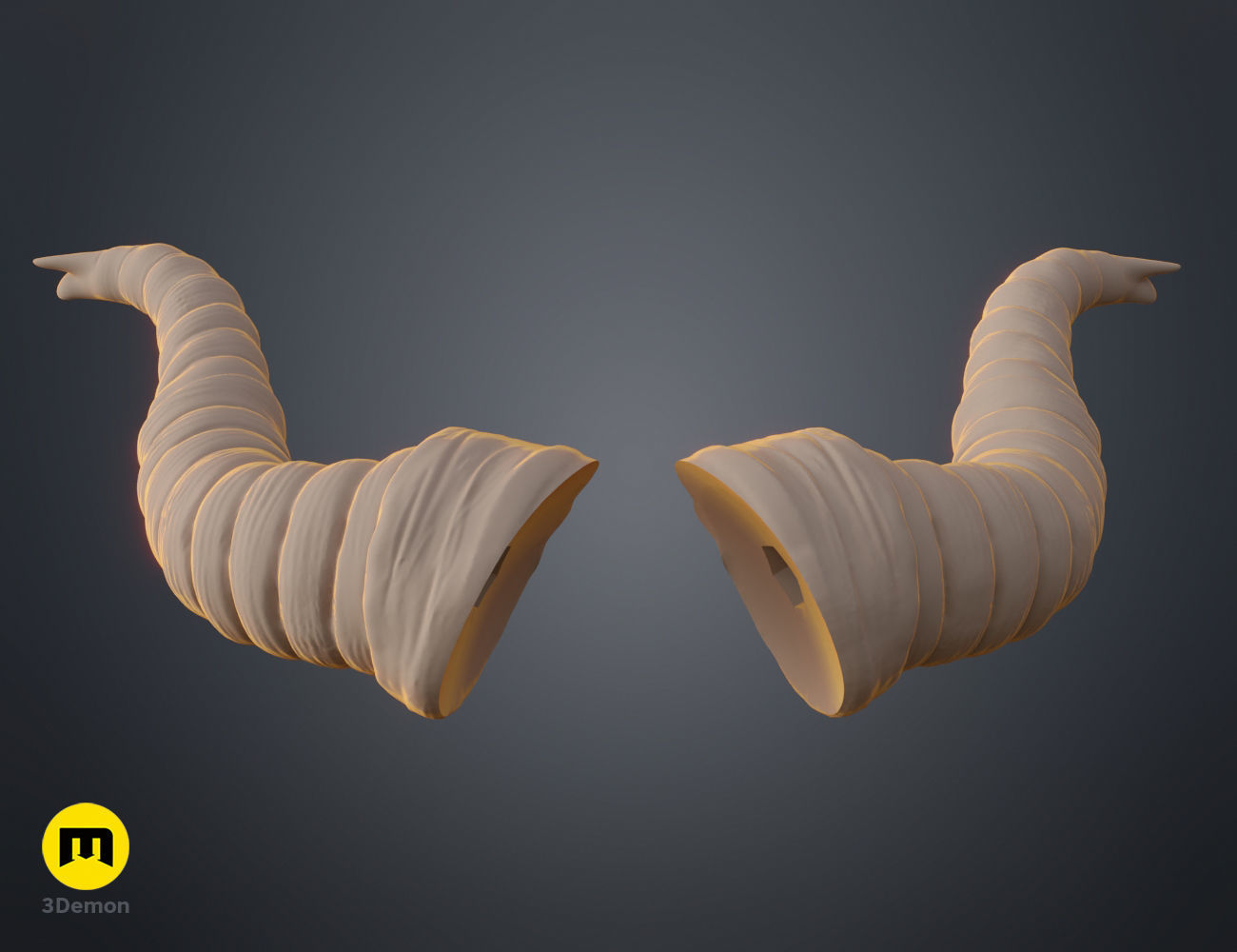 Beelzeboss Horns - Tenacious D 3D print model_7