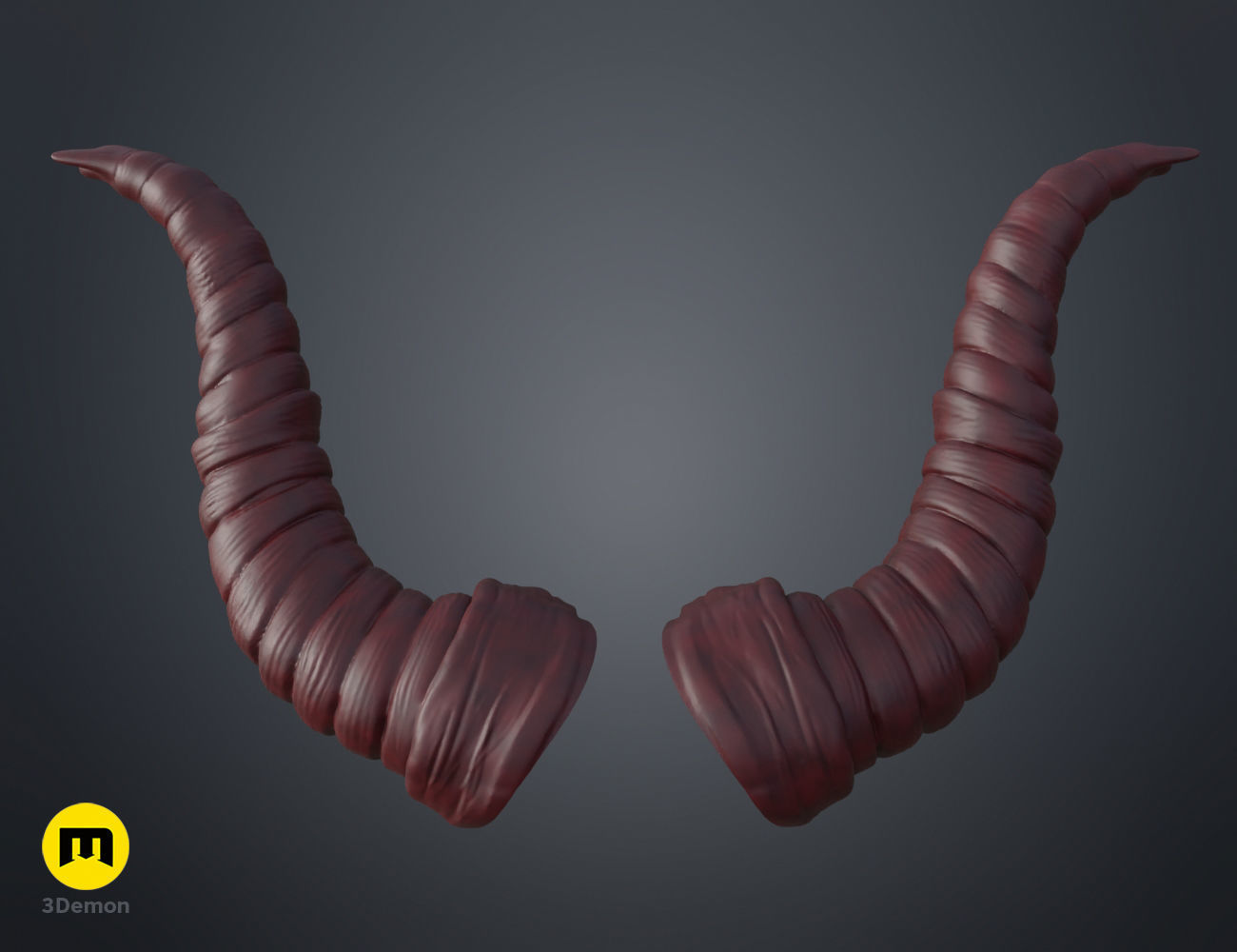 Beelzeboss Horns - Tenacious D 3D print model_9