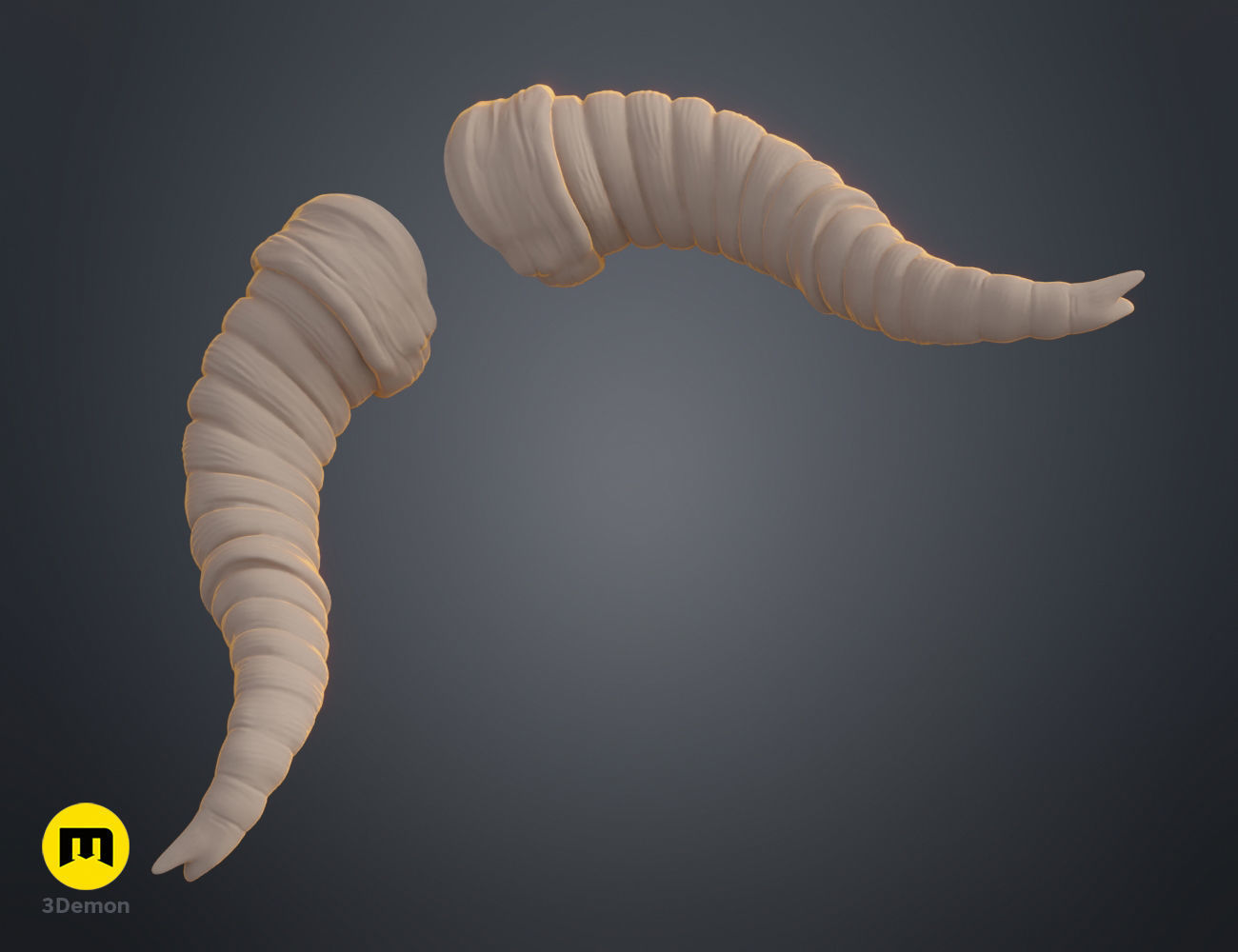 Beelzeboss Horns - Tenacious D 3D print model_14
