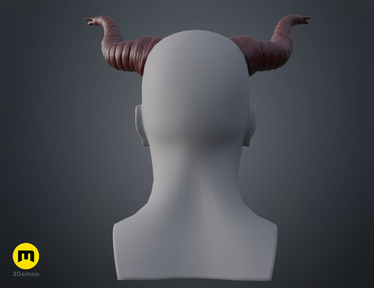 Beelzeboss Horns - Tenacious D 3D print model_4