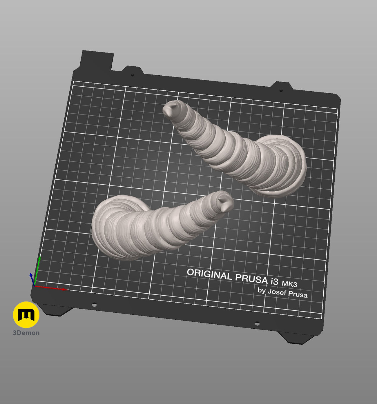 Beelzeboss Horns - Tenacious D 3D print model_5