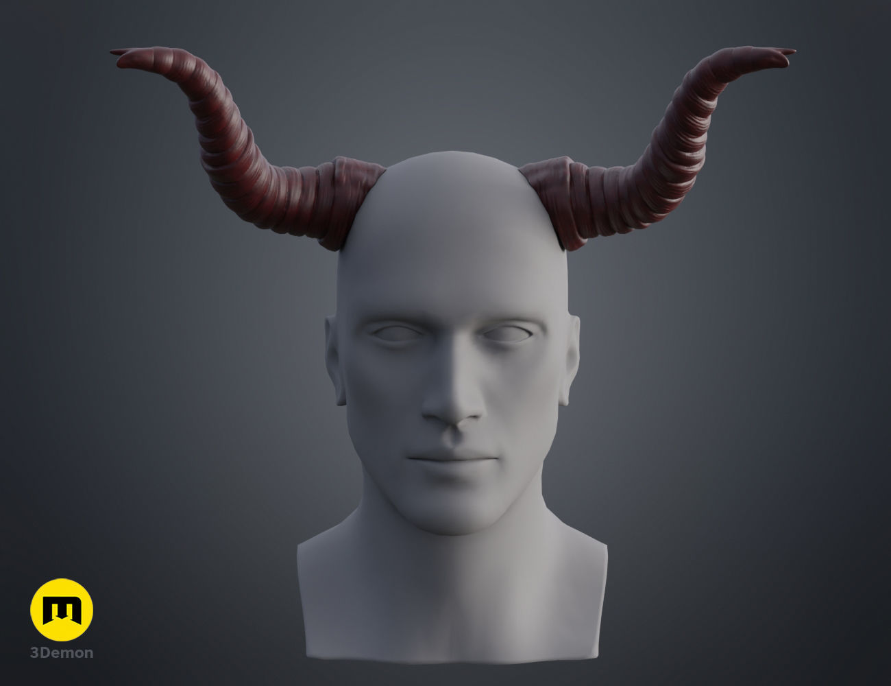 Beelzeboss Horns - Tenacious D 3D print model_12