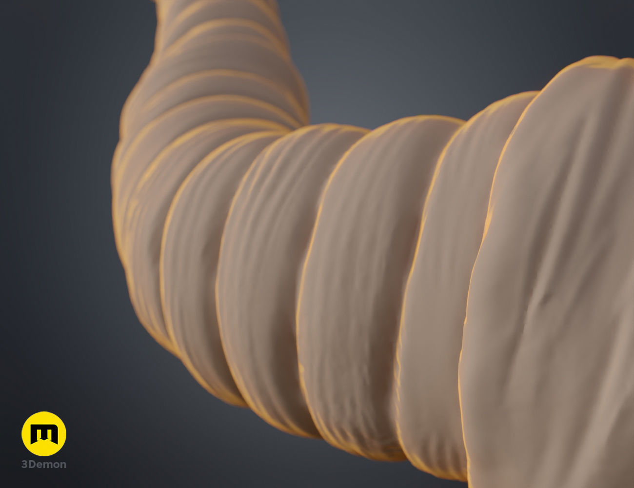 Beelzeboss Horns - Tenacious D 3D print model_8