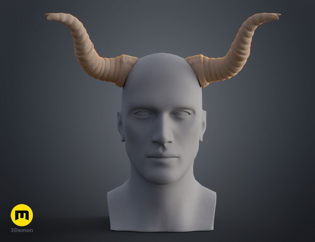 Beelzeboss Horns - Tenacious D 3D print model_10