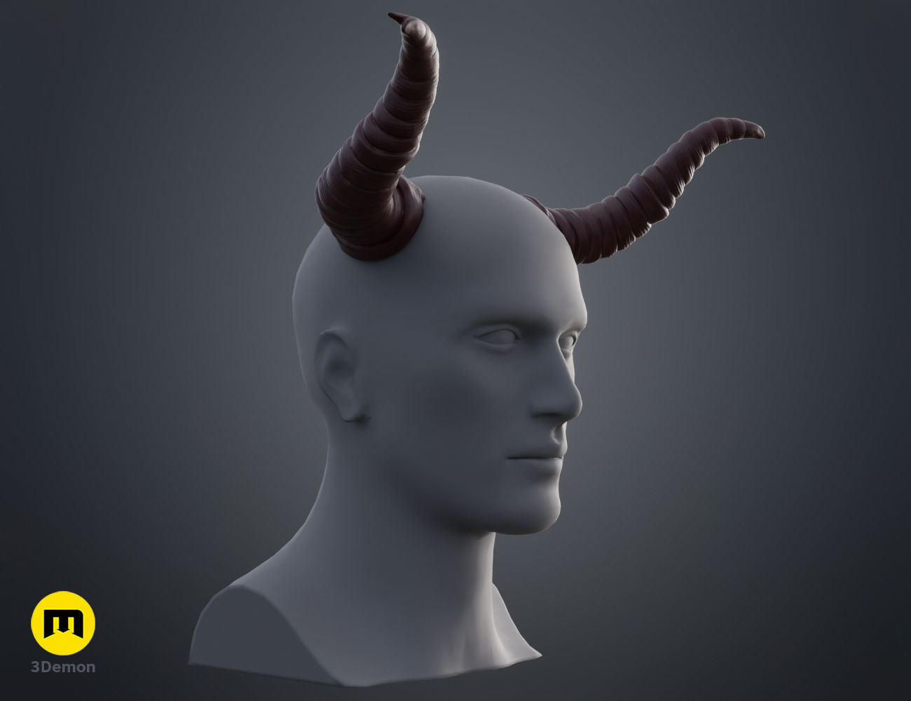 Beelzeboss Horns - Tenacious D 3D print model_2