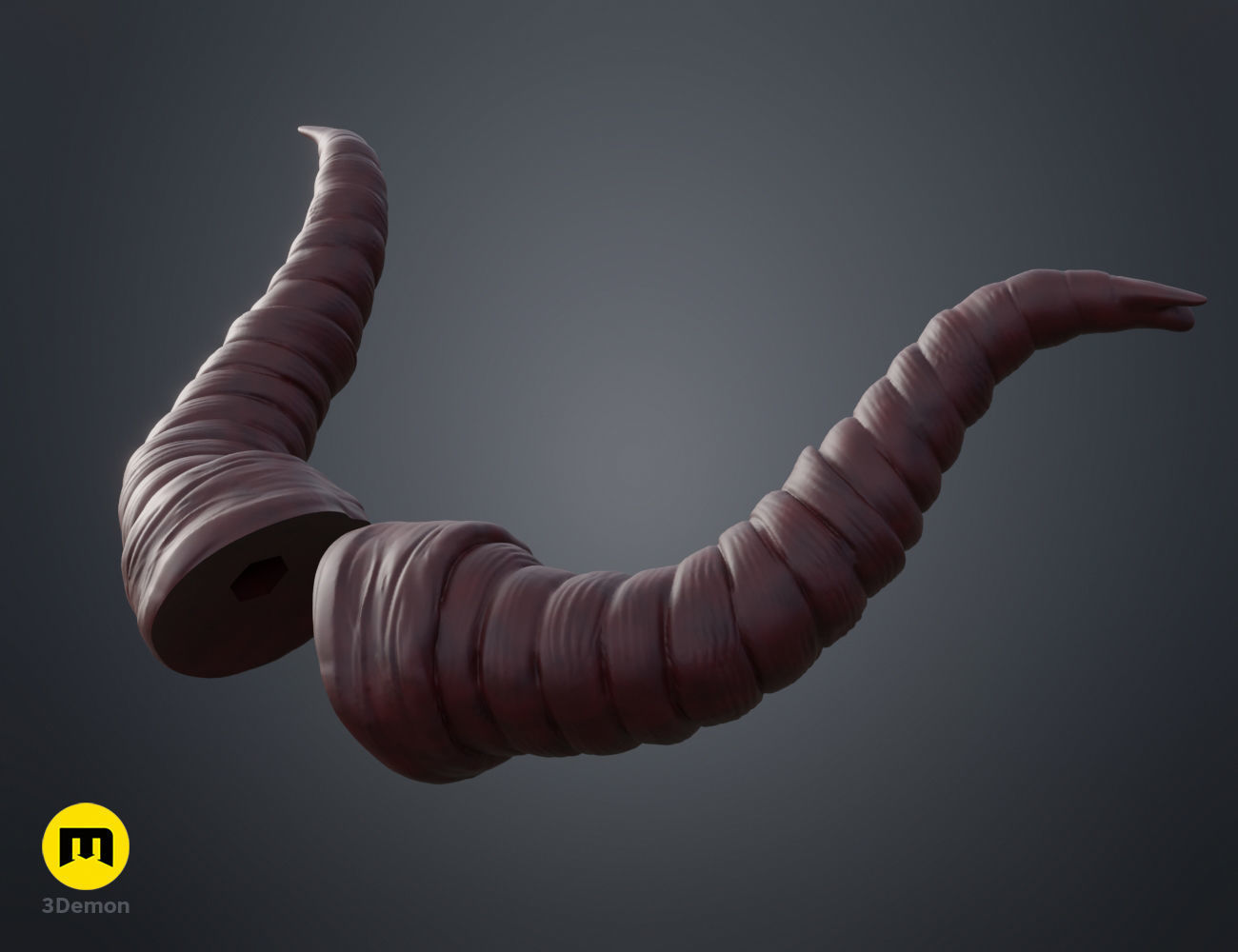 Beelzeboss Horns - Tenacious D 3D print model_1