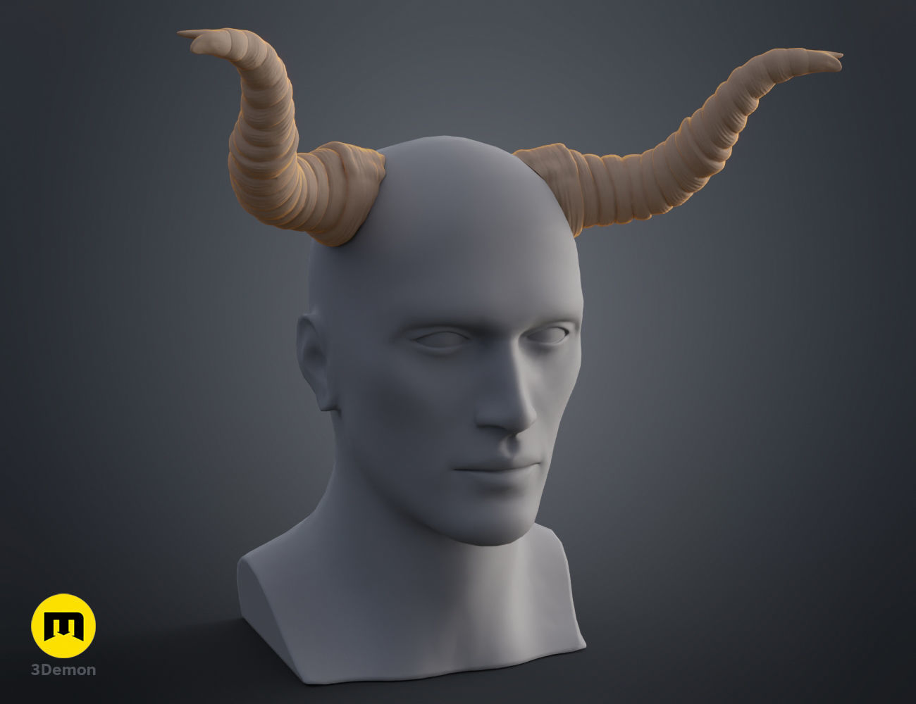 Beelzeboss Horns - Tenacious D 3D print model_6