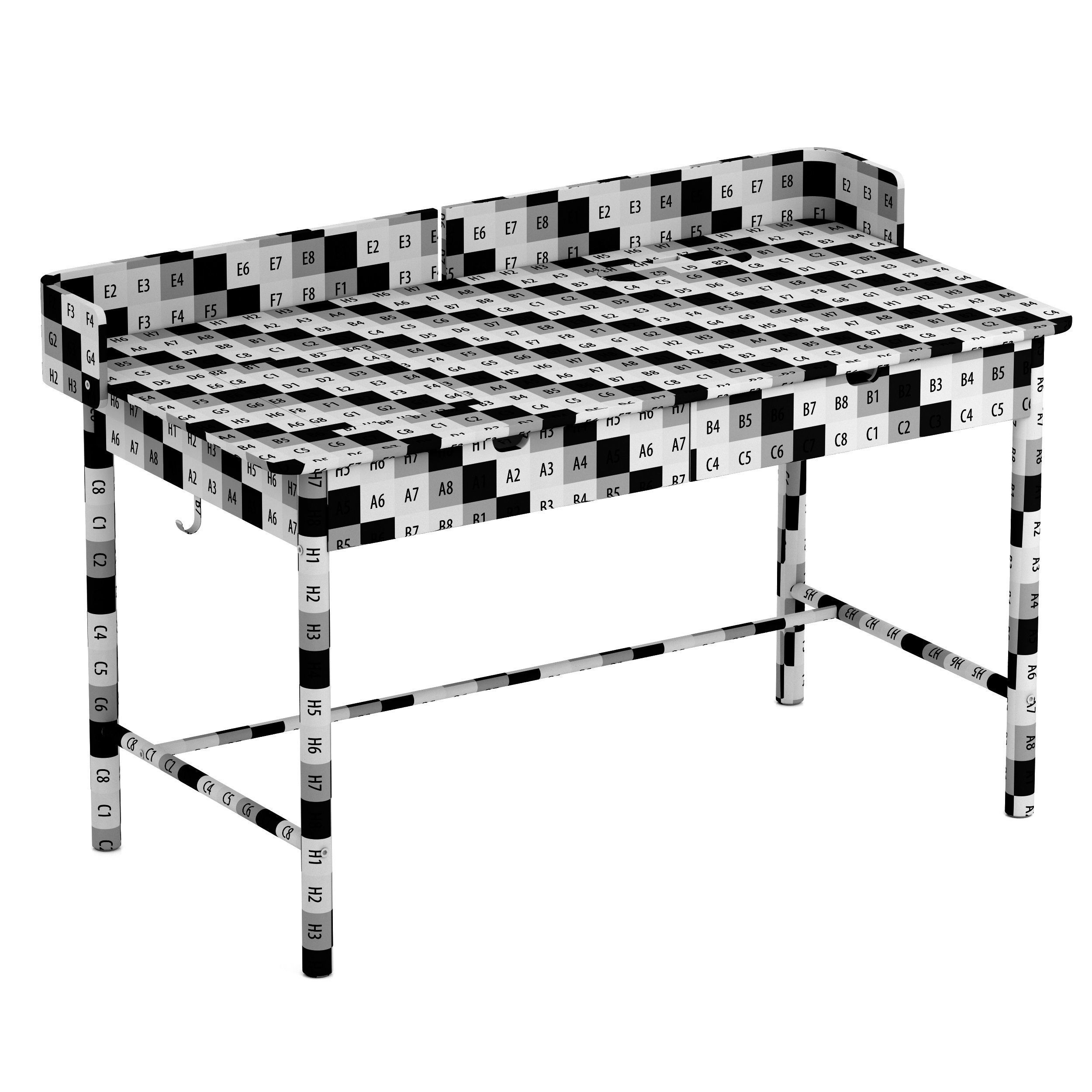 Ikea RIDSPO desk 3D model_7