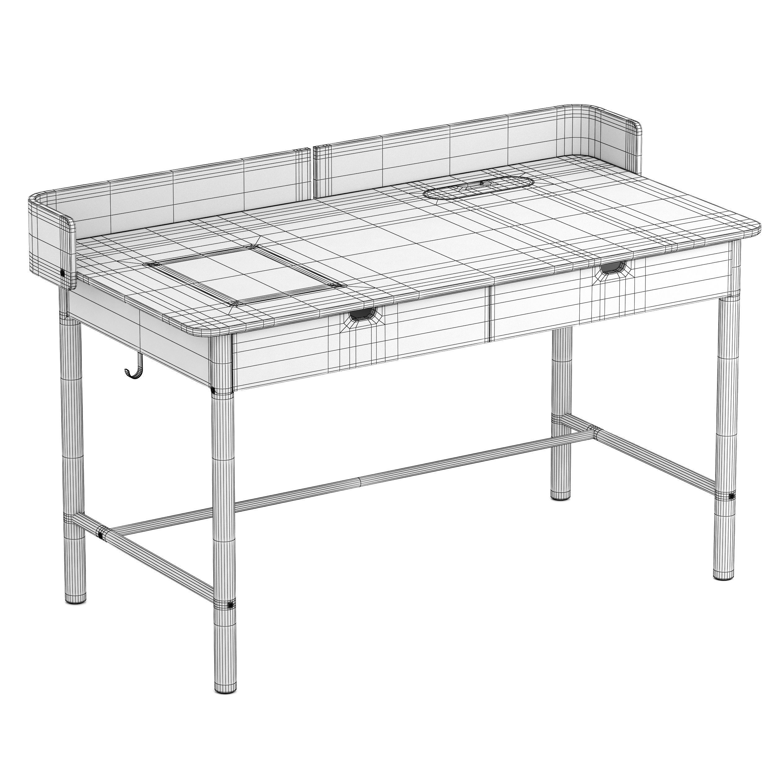 Ikea RIDSPO desk 3D model_8